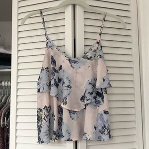 ASTR S flowy pink printed tank